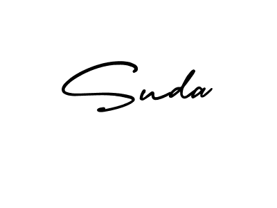 Suda stylish signature style. Best Handwritten Sign (AmerikaSignatureDemo-Regular) for my name. Handwritten Signature Collection Ideas for my name Suda. Suda signature style 3 images and pictures png