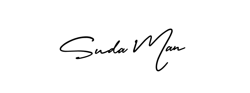 AmerikaSignatureDemo-Regular is a professional signature style that is perfect for those who want to add a touch of class to their signature. It is also a great choice for those who want to make their signature more unique. Get Suda Man name to fancy signature for free. Suda Man signature style 3 images and pictures png