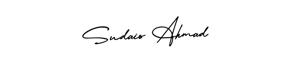 Make a beautiful signature design for name Sudais Ahmad. Use this online signature maker to create a handwritten signature for free. Sudais Ahmad signature style 3 images and pictures png