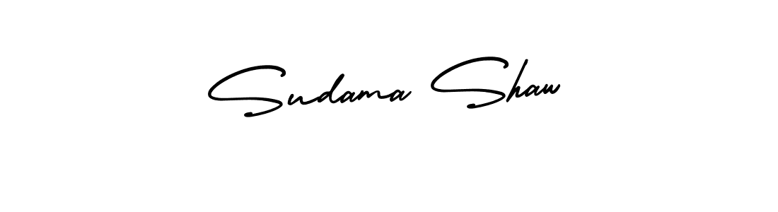 Design your own signature with our free online signature maker. With this signature software, you can create a handwritten (AmerikaSignatureDemo-Regular) signature for name Sudama Shaw. Sudama Shaw signature style 3 images and pictures png