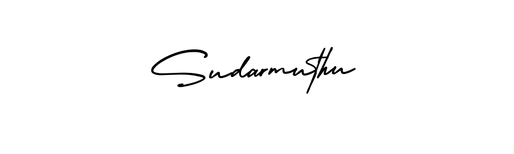 The best way (AmerikaSignatureDemo-Regular) to make a short signature is to pick only two or three words in your name. The name Sudarmuthu include a total of six letters. For converting this name. Sudarmuthu signature style 3 images and pictures png