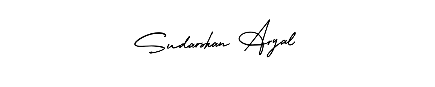 How to Draw Sudarshan Aryal signature style? AmerikaSignatureDemo-Regular is a latest design signature styles for name Sudarshan Aryal. Sudarshan Aryal signature style 3 images and pictures png