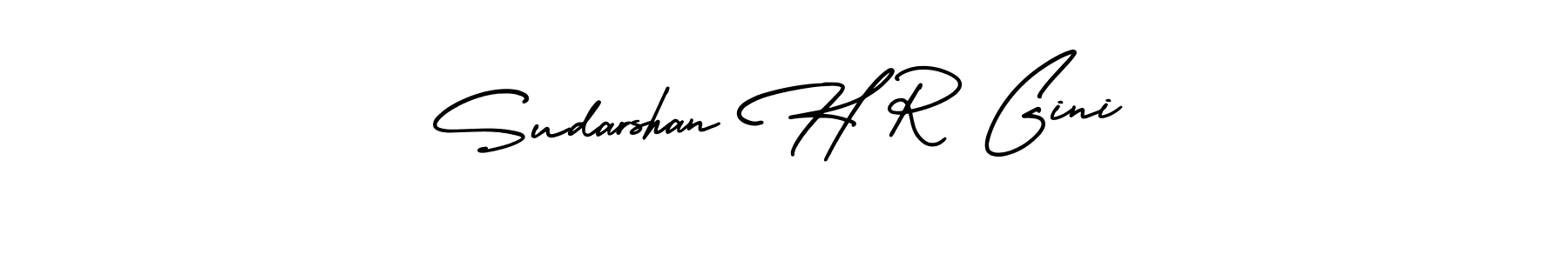 Make a beautiful signature design for name Sudarshan H R Gini. With this signature (AmerikaSignatureDemo-Regular) style, you can create a handwritten signature for free. Sudarshan H R Gini signature style 3 images and pictures png