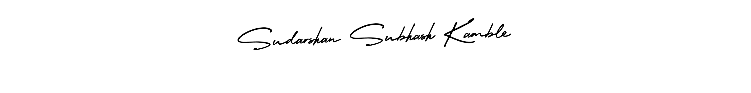 Create a beautiful signature design for name Sudarshan Subhash Kamble. With this signature (AmerikaSignatureDemo-Regular) fonts, you can make a handwritten signature for free. Sudarshan Subhash Kamble signature style 3 images and pictures png