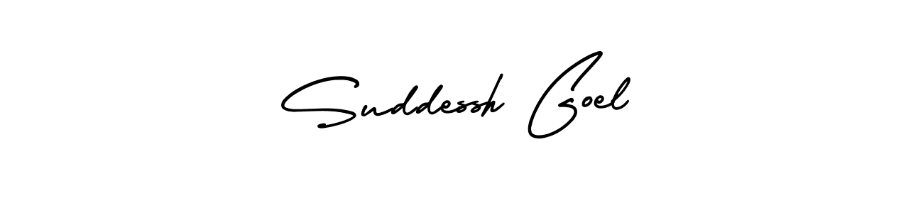 Create a beautiful signature design for name Suddessh Goel. With this signature (AmerikaSignatureDemo-Regular) fonts, you can make a handwritten signature for free. Suddessh Goel signature style 3 images and pictures png