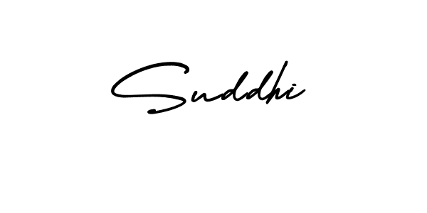 How to make Suddhi name signature. Use AmerikaSignatureDemo-Regular style for creating short signs online. This is the latest handwritten sign. Suddhi signature style 3 images and pictures png