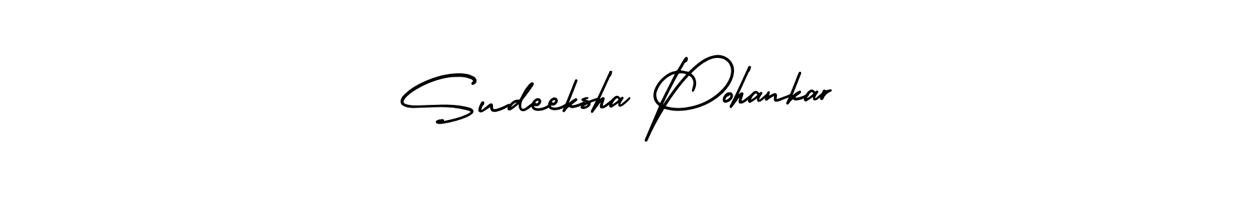 Sudeeksha Pohankar stylish signature style. Best Handwritten Sign (AmerikaSignatureDemo-Regular) for my name. Handwritten Signature Collection Ideas for my name Sudeeksha Pohankar. Sudeeksha Pohankar signature style 3 images and pictures png