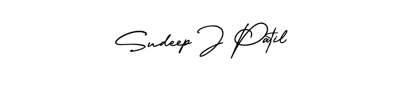 Make a beautiful signature design for name Sudeep J Patil. Use this online signature maker to create a handwritten signature for free. Sudeep J Patil signature style 3 images and pictures png