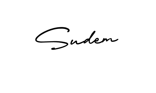 It looks lik you need a new signature style for name Sudem. Design unique handwritten (AmerikaSignatureDemo-Regular) signature with our free signature maker in just a few clicks. Sudem signature style 3 images and pictures png