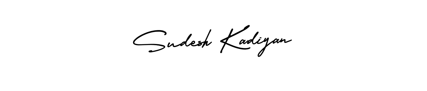 Make a beautiful signature design for name Sudesh Kadiyan. Use this online signature maker to create a handwritten signature for free. Sudesh Kadiyan signature style 3 images and pictures png
