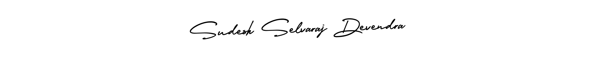 Also we have Sudesh Selvaraj Devendra name is the best signature style. Create professional handwritten signature collection using AmerikaSignatureDemo-Regular autograph style. Sudesh Selvaraj Devendra signature style 3 images and pictures png