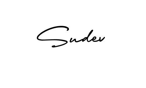 The best way (AmerikaSignatureDemo-Regular) to make a short signature is to pick only two or three words in your name. The name Sudev include a total of six letters. For converting this name. Sudev signature style 3 images and pictures png