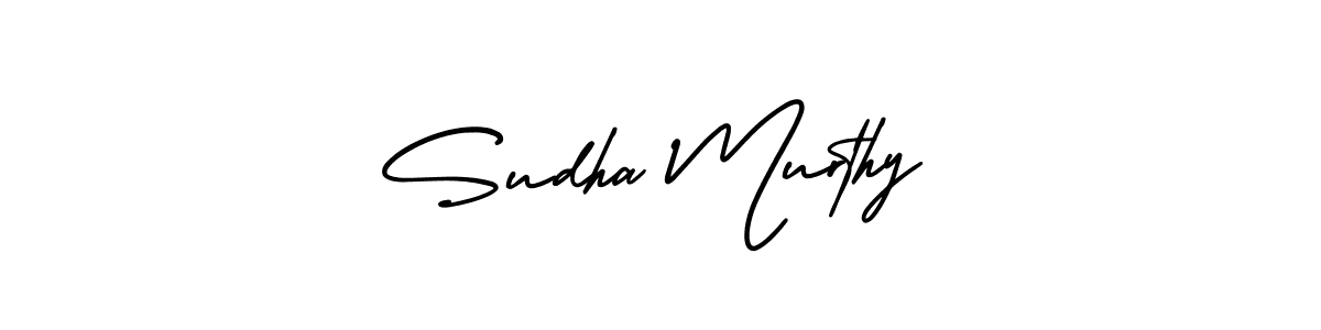 You should practise on your own different ways (AmerikaSignatureDemo-Regular) to write your name (Sudha Murthy) in signature. don't let someone else do it for you. Sudha Murthy signature style 3 images and pictures png