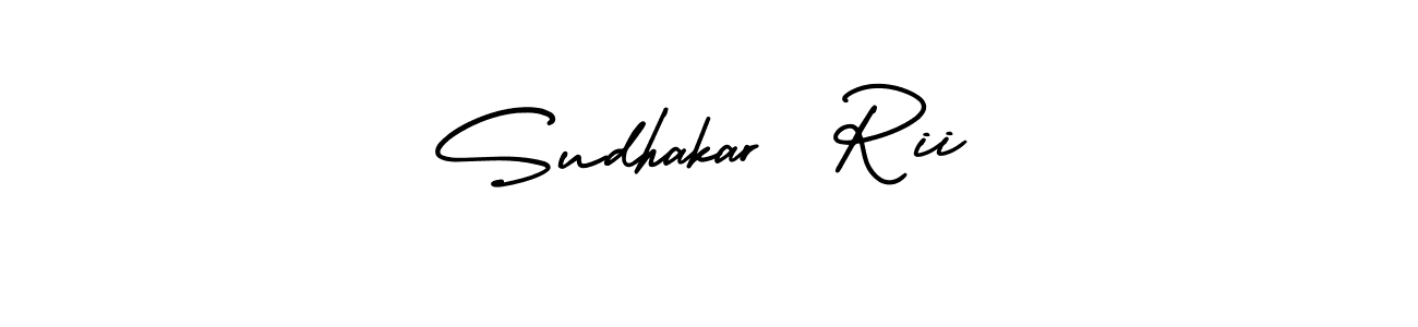 Also You can easily find your signature by using the search form. We will create Sudhakar  Rii name handwritten signature images for you free of cost using AmerikaSignatureDemo-Regular sign style. Sudhakar  Rii signature style 3 images and pictures png