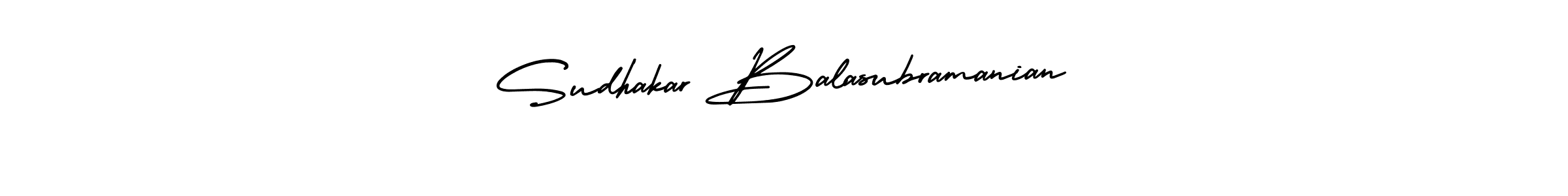 Create a beautiful signature design for name Sudhakar Balasubramanian. With this signature (AmerikaSignatureDemo-Regular) fonts, you can make a handwritten signature for free. Sudhakar Balasubramanian signature style 3 images and pictures png