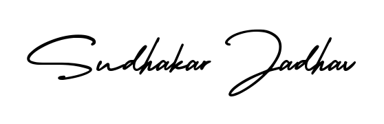 You can use this online signature creator to create a handwritten signature for the name Sudhakar Jadhav. This is the best online autograph maker. Sudhakar Jadhav signature style 3 images and pictures png