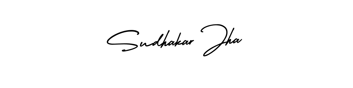 It looks lik you need a new signature style for name Sudhakar Jha. Design unique handwritten (AmerikaSignatureDemo-Regular) signature with our free signature maker in just a few clicks. Sudhakar Jha signature style 3 images and pictures png