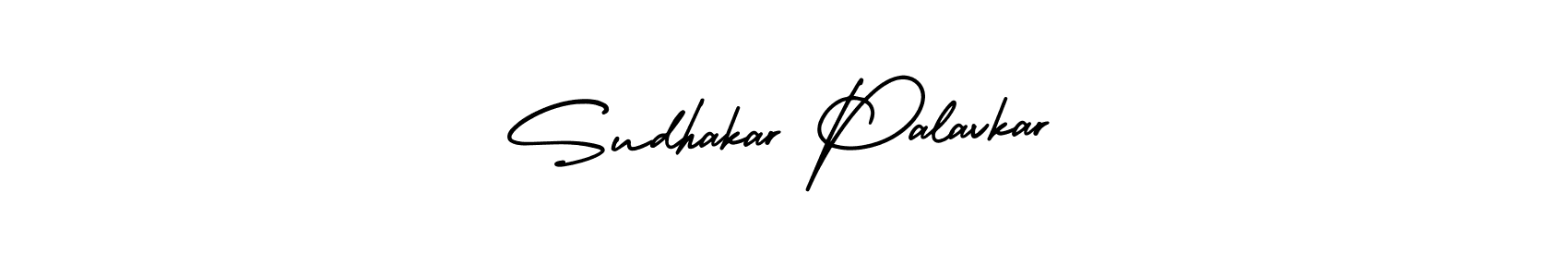 AmerikaSignatureDemo-Regular is a professional signature style that is perfect for those who want to add a touch of class to their signature. It is also a great choice for those who want to make their signature more unique. Get Sudhakar Palavkar name to fancy signature for free. Sudhakar Palavkar signature style 3 images and pictures png