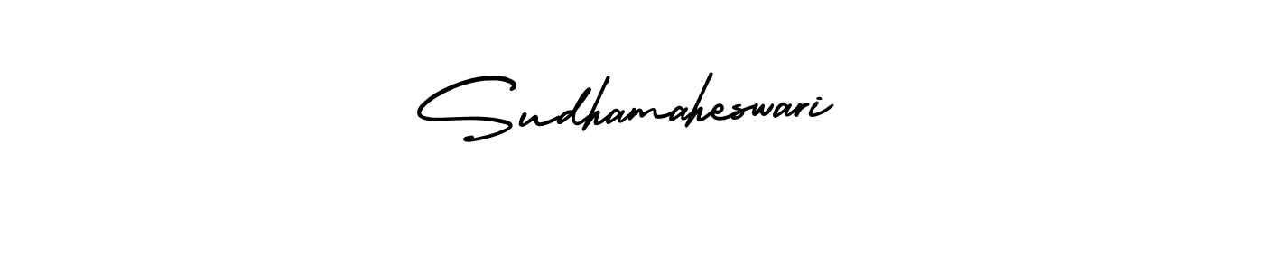 How to make Sudhamaheswari signature? AmerikaSignatureDemo-Regular is a professional autograph style. Create handwritten signature for Sudhamaheswari name. Sudhamaheswari signature style 3 images and pictures png