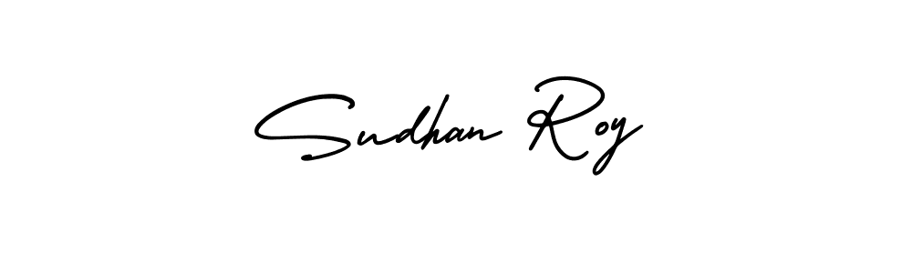 Design your own signature with our free online signature maker. With this signature software, you can create a handwritten (AmerikaSignatureDemo-Regular) signature for name Sudhan Roy. Sudhan Roy signature style 3 images and pictures png