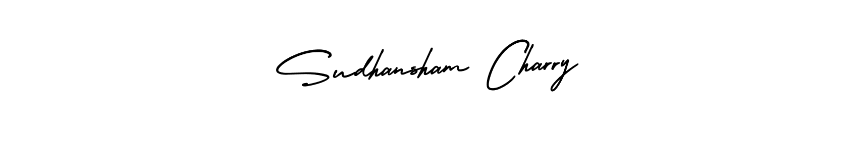 How to Draw Sudhansham Charry signature style? AmerikaSignatureDemo-Regular is a latest design signature styles for name Sudhansham Charry. Sudhansham Charry signature style 3 images and pictures png
