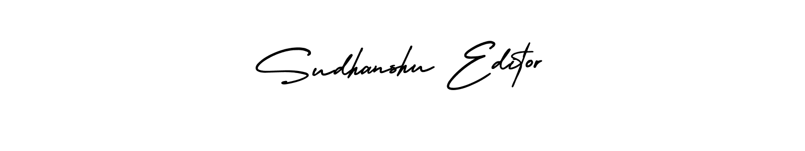 How to make Sudhanshu Editor signature? AmerikaSignatureDemo-Regular is a professional autograph style. Create handwritten signature for Sudhanshu Editor name. Sudhanshu Editor signature style 3 images and pictures png