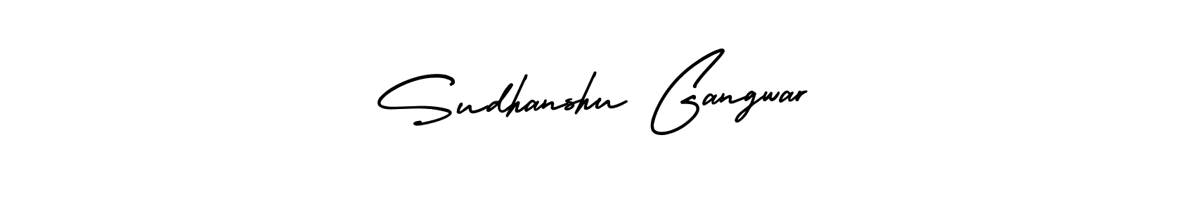 Use a signature maker to create a handwritten signature online. With this signature software, you can design (AmerikaSignatureDemo-Regular) your own signature for name Sudhanshu Gangwar. Sudhanshu Gangwar signature style 3 images and pictures png