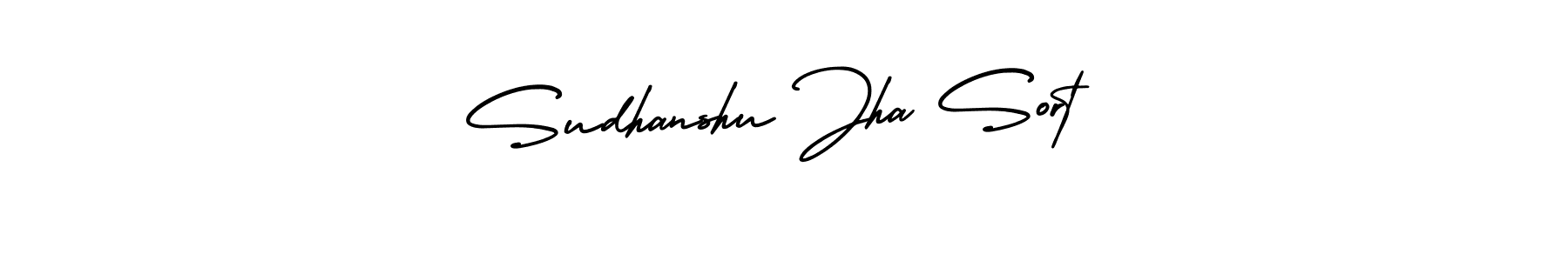 How to make Sudhanshu Jha Sort signature? AmerikaSignatureDemo-Regular is a professional autograph style. Create handwritten signature for Sudhanshu Jha Sort name. Sudhanshu Jha Sort signature style 3 images and pictures png