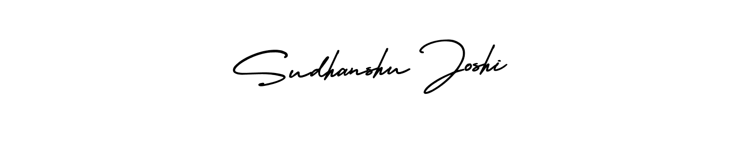 Sudhanshu Joshi stylish signature style. Best Handwritten Sign (AmerikaSignatureDemo-Regular) for my name. Handwritten Signature Collection Ideas for my name Sudhanshu Joshi. Sudhanshu Joshi signature style 3 images and pictures png