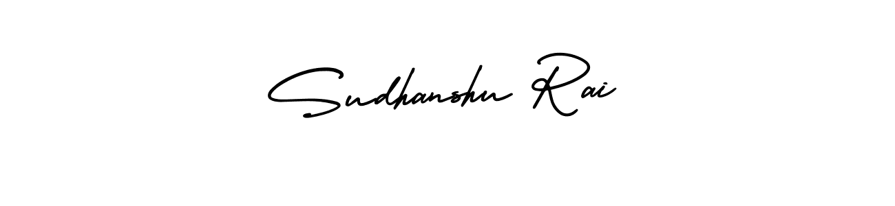 How to make Sudhanshu Rai signature? AmerikaSignatureDemo-Regular is a professional autograph style. Create handwritten signature for Sudhanshu Rai name. Sudhanshu Rai signature style 3 images and pictures png