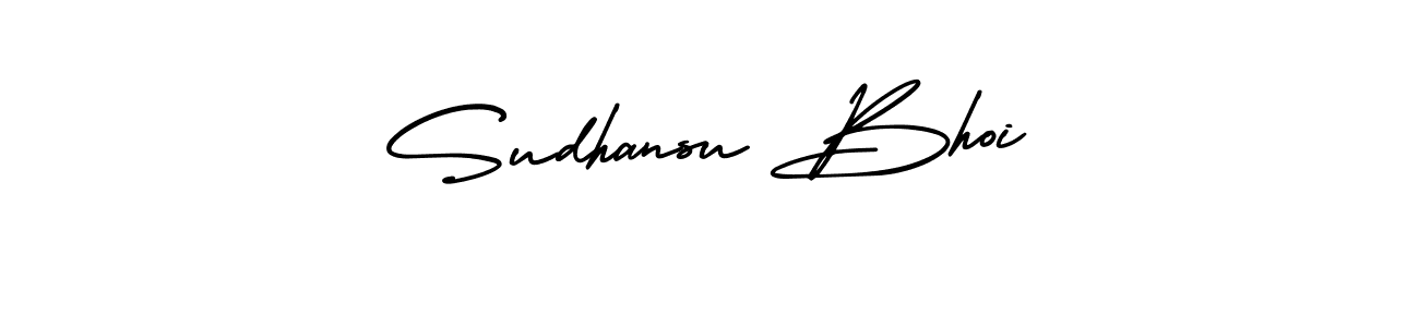 How to make Sudhansu Bhoi name signature. Use AmerikaSignatureDemo-Regular style for creating short signs online. This is the latest handwritten sign. Sudhansu Bhoi signature style 3 images and pictures png