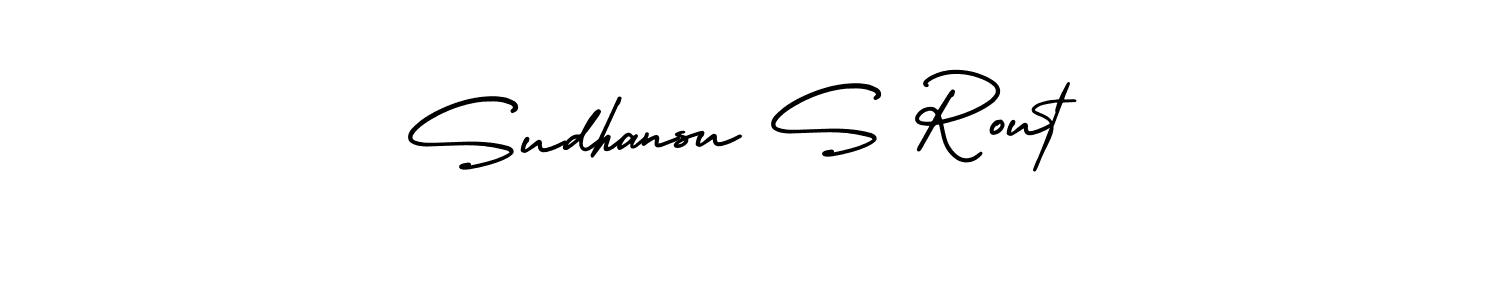 It looks lik you need a new signature style for name Sudhansu S Rout. Design unique handwritten (AmerikaSignatureDemo-Regular) signature with our free signature maker in just a few clicks. Sudhansu S Rout signature style 3 images and pictures png