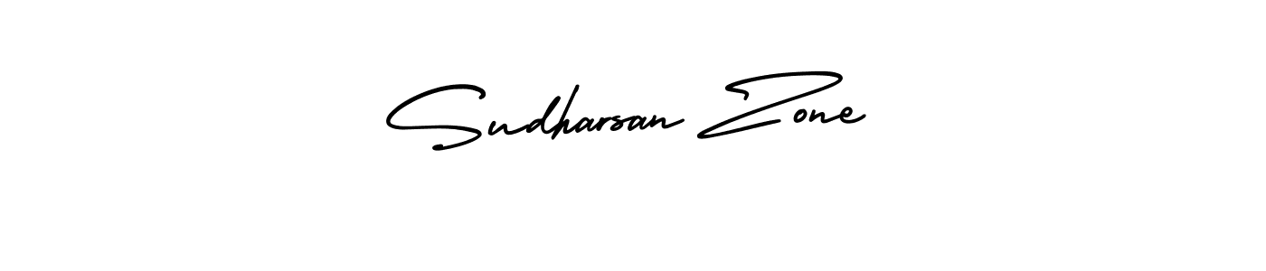 The best way (AmerikaSignatureDemo-Regular) to make a short signature is to pick only two or three words in your name. The name Sudharsan Zone include a total of six letters. For converting this name. Sudharsan Zone signature style 3 images and pictures png