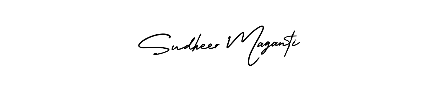 Make a short Sudheer Maganti signature style. Manage your documents anywhere anytime using AmerikaSignatureDemo-Regular. Create and add eSignatures, submit forms, share and send files easily. Sudheer Maganti signature style 3 images and pictures png