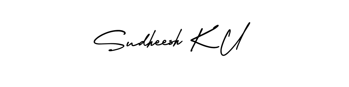 Make a short Sudheesh K U signature style. Manage your documents anywhere anytime using AmerikaSignatureDemo-Regular. Create and add eSignatures, submit forms, share and send files easily. Sudheesh K U signature style 3 images and pictures png