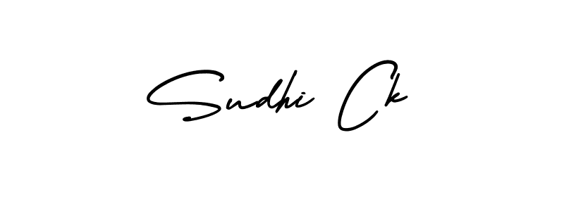 How to Draw Sudhi Ck signature style? AmerikaSignatureDemo-Regular is a latest design signature styles for name Sudhi Ck. Sudhi Ck signature style 3 images and pictures png