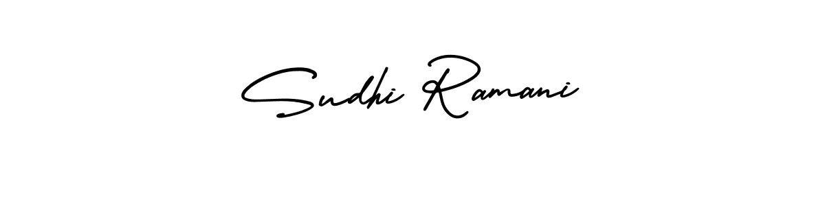 if you are searching for the best signature style for your name Sudhi Ramani. so please give up your signature search. here we have designed multiple signature styles  using AmerikaSignatureDemo-Regular. Sudhi Ramani signature style 3 images and pictures png