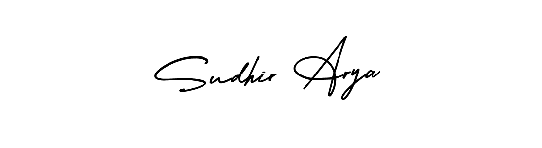 Similarly AmerikaSignatureDemo-Regular is the best handwritten signature design. Signature creator online .You can use it as an online autograph creator for name Sudhir Arya. Sudhir Arya signature style 3 images and pictures png