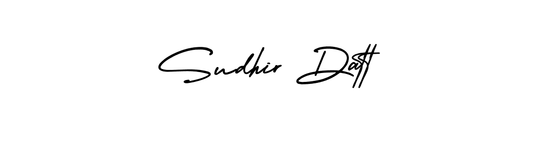 How to Draw Sudhir Datt signature style? AmerikaSignatureDemo-Regular is a latest design signature styles for name Sudhir Datt. Sudhir Datt signature style 3 images and pictures png