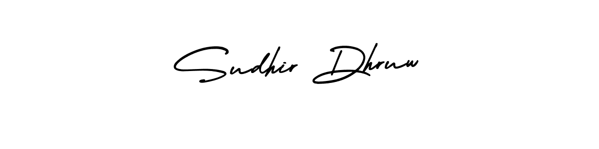 How to Draw Sudhir Dhruw signature style? AmerikaSignatureDemo-Regular is a latest design signature styles for name Sudhir Dhruw. Sudhir Dhruw signature style 3 images and pictures png