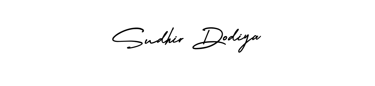 Make a beautiful signature design for name Sudhir Dodiya. With this signature (AmerikaSignatureDemo-Regular) style, you can create a handwritten signature for free. Sudhir Dodiya signature style 3 images and pictures png