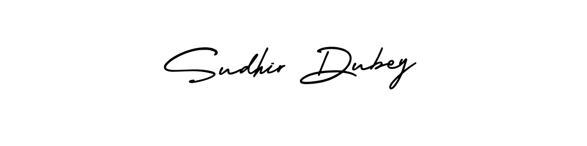 How to make Sudhir Dubey name signature. Use AmerikaSignatureDemo-Regular style for creating short signs online. This is the latest handwritten sign. Sudhir Dubey signature style 3 images and pictures png