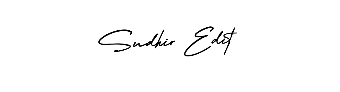 Use a signature maker to create a handwritten signature online. With this signature software, you can design (AmerikaSignatureDemo-Regular) your own signature for name Sudhir Edit. Sudhir Edit signature style 3 images and pictures png