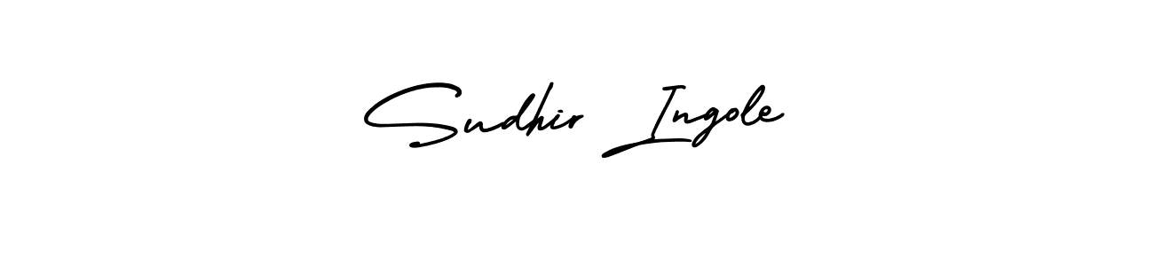Make a beautiful signature design for name Sudhir Ingole. With this signature (AmerikaSignatureDemo-Regular) style, you can create a handwritten signature for free. Sudhir Ingole signature style 3 images and pictures png