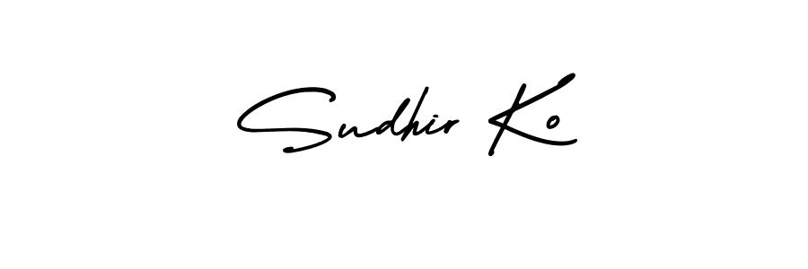 AmerikaSignatureDemo-Regular is a professional signature style that is perfect for those who want to add a touch of class to their signature. It is also a great choice for those who want to make their signature more unique. Get Sudhir Ko name to fancy signature for free. Sudhir Ko signature style 3 images and pictures png
