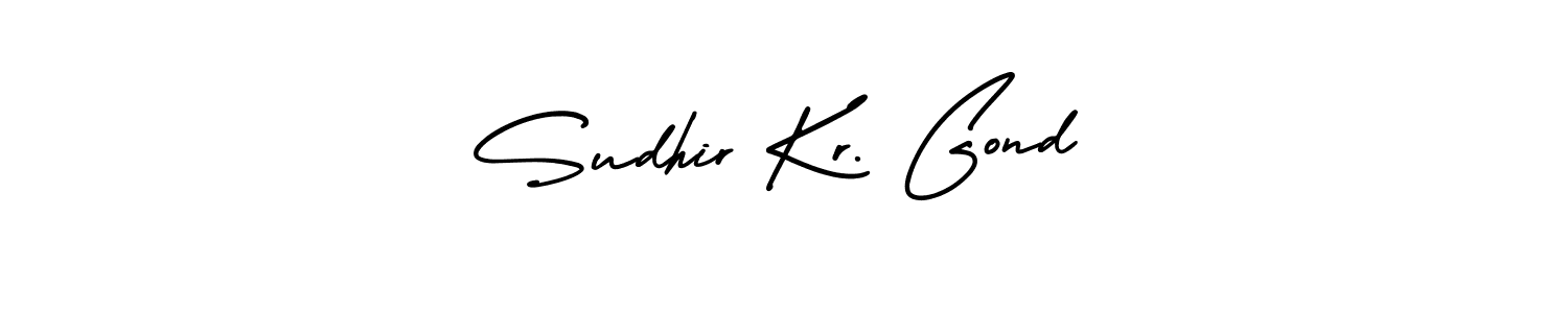 AmerikaSignatureDemo-Regular is a professional signature style that is perfect for those who want to add a touch of class to their signature. It is also a great choice for those who want to make their signature more unique. Get Sudhir Kr. Gond name to fancy signature for free. Sudhir Kr. Gond signature style 3 images and pictures png