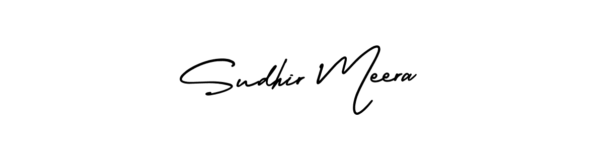 Sudhir Meera stylish signature style. Best Handwritten Sign (AmerikaSignatureDemo-Regular) for my name. Handwritten Signature Collection Ideas for my name Sudhir Meera. Sudhir Meera signature style 3 images and pictures png