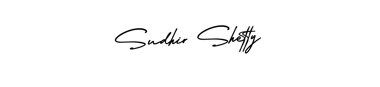 The best way (AmerikaSignatureDemo-Regular) to make a short signature is to pick only two or three words in your name. The name Sudhir Shetty include a total of six letters. For converting this name. Sudhir Shetty signature style 3 images and pictures png