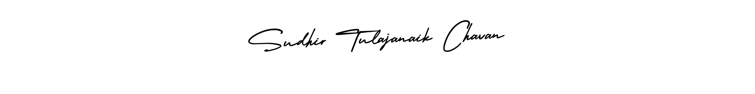 Design your own signature with our free online signature maker. With this signature software, you can create a handwritten (AmerikaSignatureDemo-Regular) signature for name Sudhir Tulajanaik Chavan. Sudhir Tulajanaik Chavan signature style 3 images and pictures png