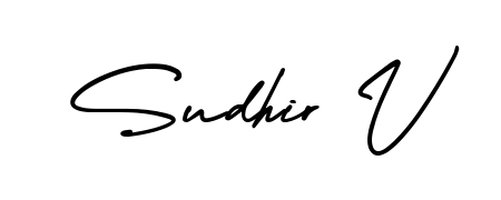 Best and Professional Signature Style for Sudhir V. AmerikaSignatureDemo-Regular Best Signature Style Collection. Sudhir V signature style 3 images and pictures png